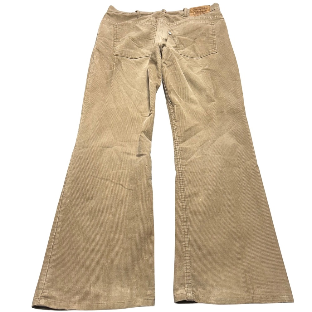 Levi's 517 Corduroy Pants Tan Mens 36x30 Vintage Bootcut 517-1523 Cords